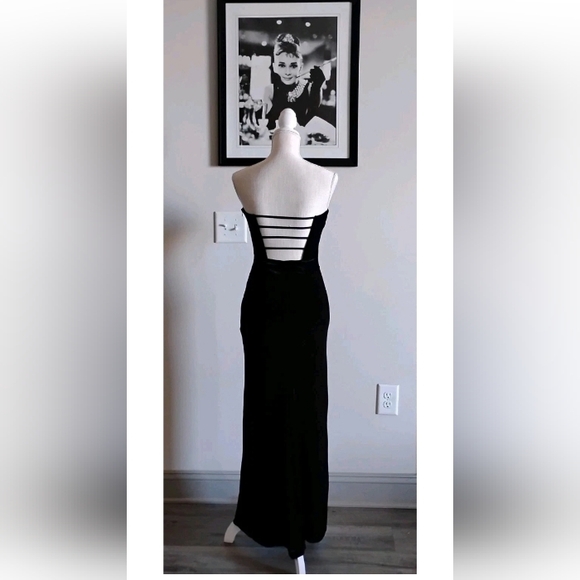 Vintage 90's Jessica McClintock for Gunne Sax Black Zebra print Velvet Size 3/4 - Picture 4 of 7